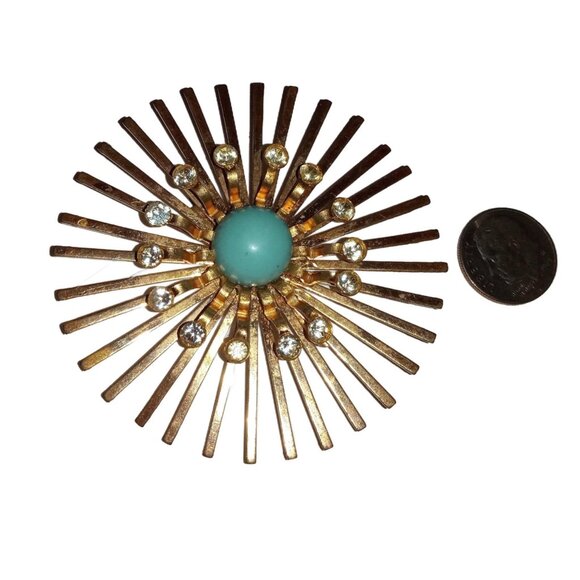 Large Vintage Sputnik Starburst Brooch - Picture 1 of 7